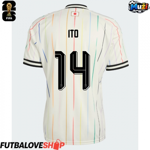 Dres Japonsko Junya Ito #14 Preč MS 2026 Krátky Rukáv